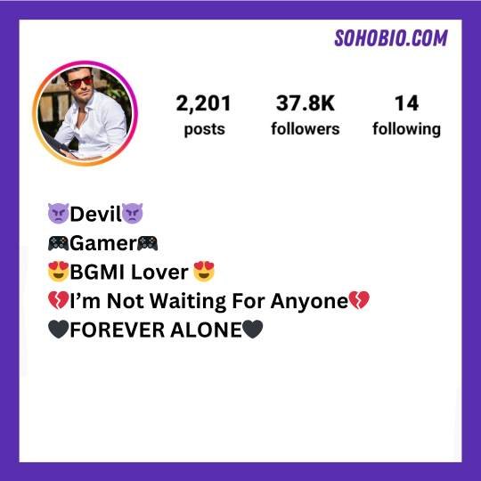 Gaming bio for instagram