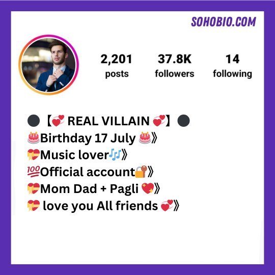 Instagram VIP Bio Stylish Font