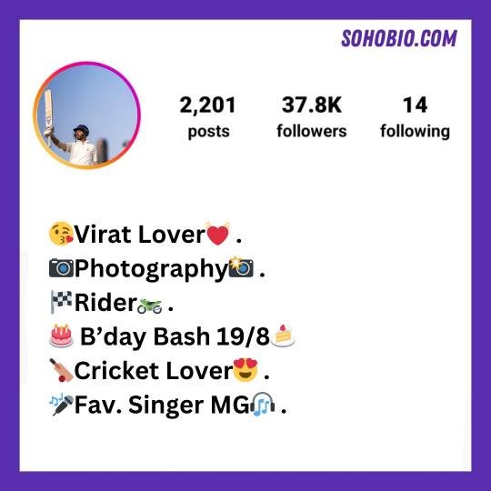 instagram bio for cricket lovers