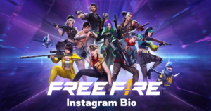 Free fire bio for instagram